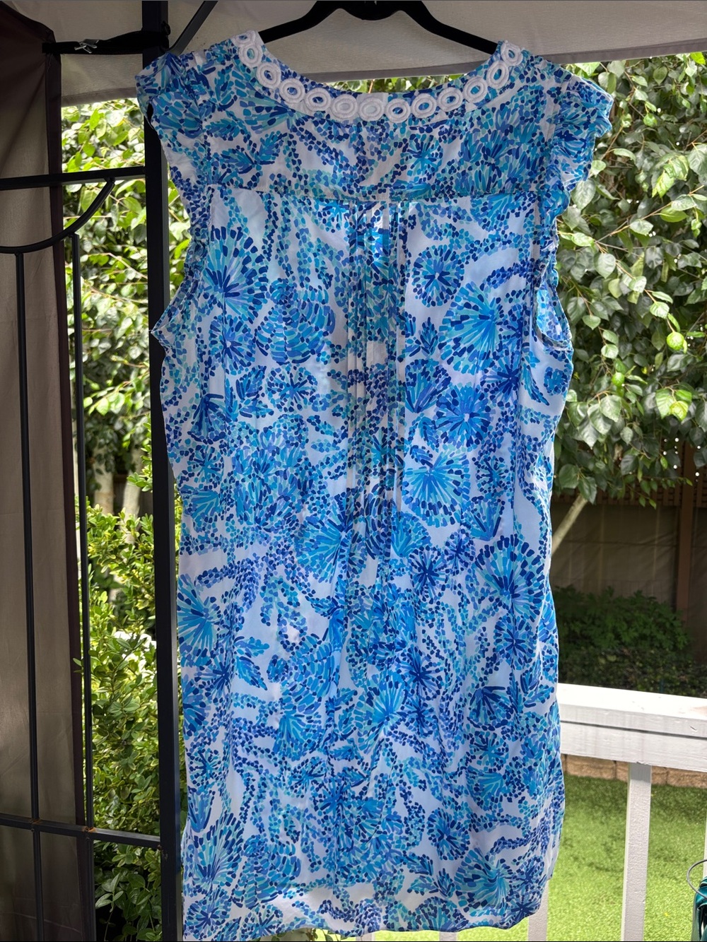 Lilly Pulitzer Shell Me You Love Me Joan Tunic Turquoise Oasis Sleeveless Dress - Picture 2 of 5
